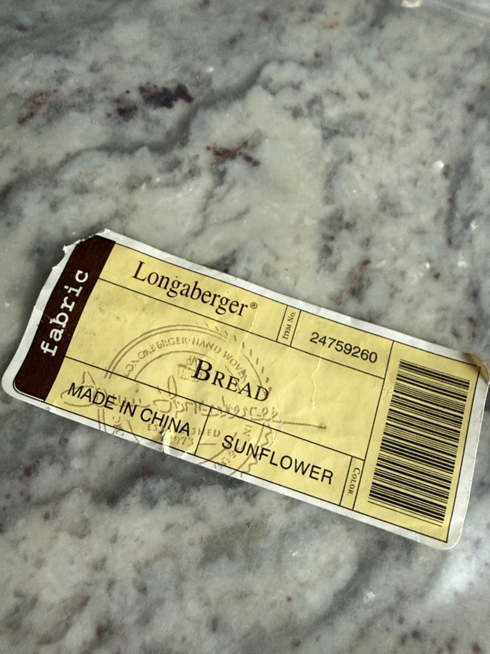 Longaberger Sunflower Bread Basket Liner - Picture 4 of 5